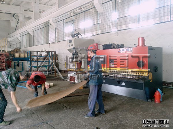 某煤矿企业采购剪板机剪切锚杆托盘板材
